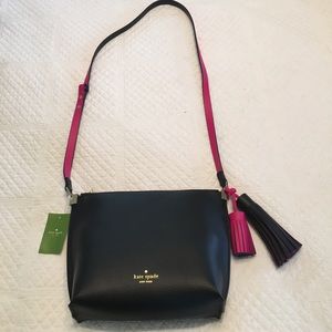 Kate spade black and pink purse!