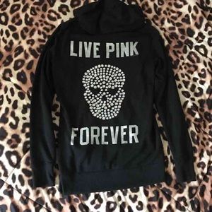 Victoria's Secret Pink skull hoodie