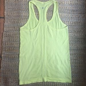 Yellow lululemon tank top