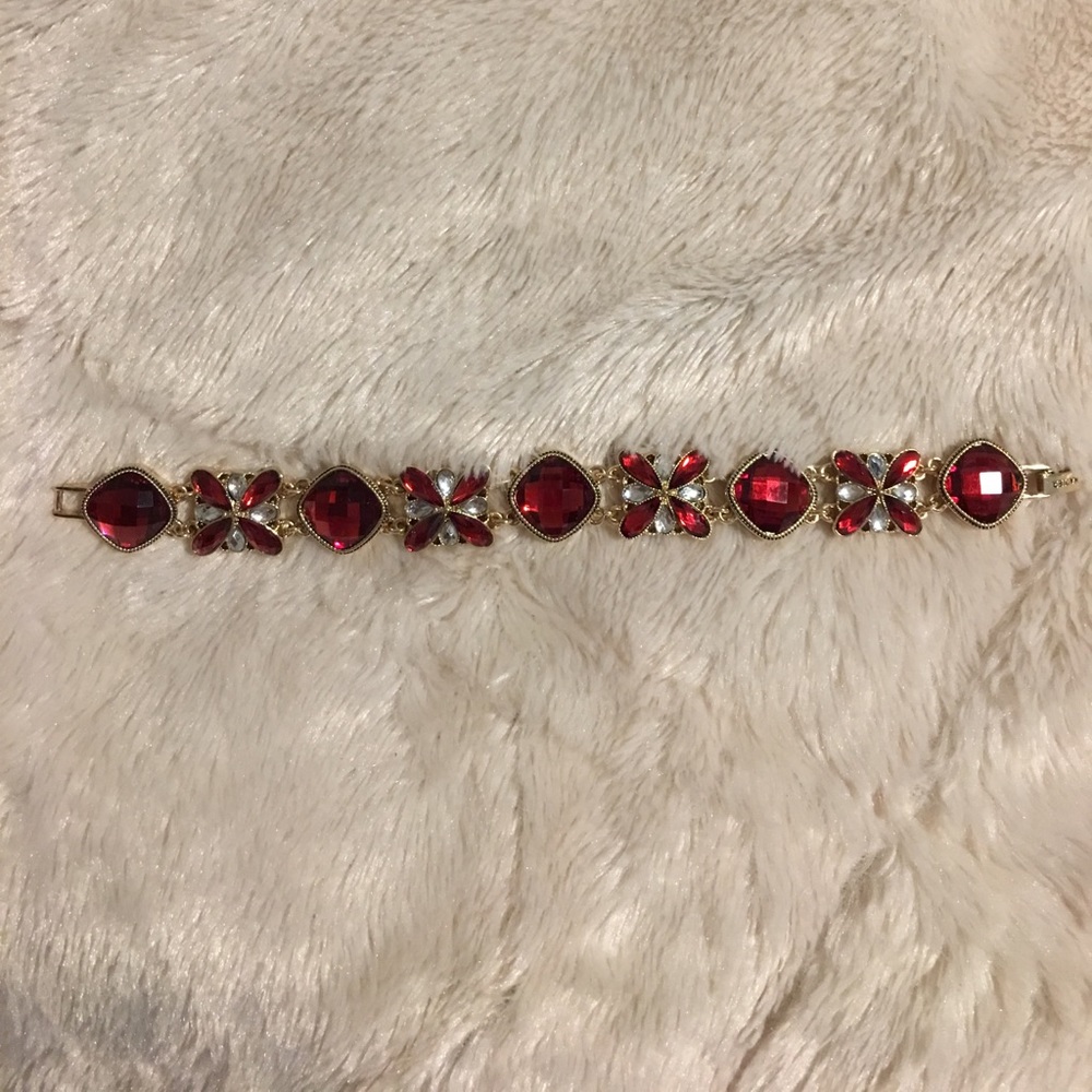 Red and gold bracelet