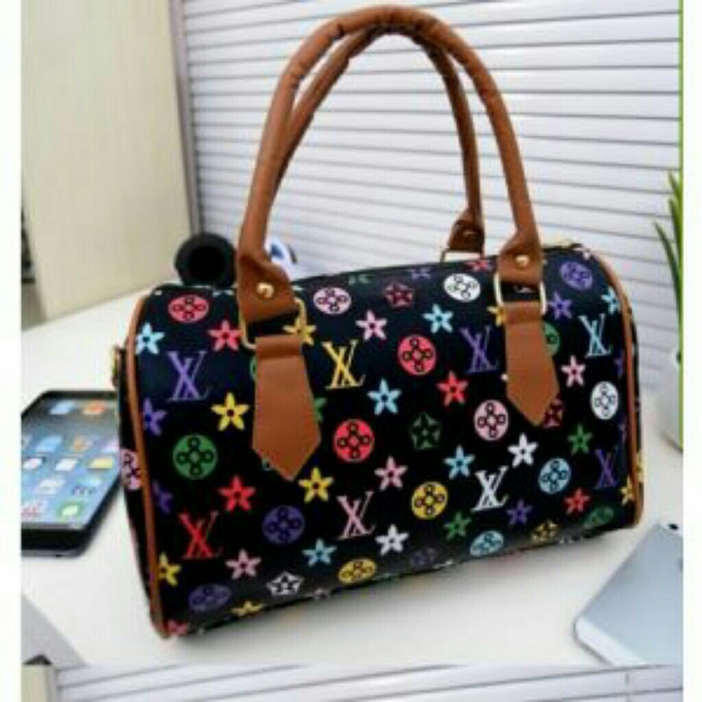 Muliti color monogram bag
