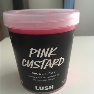 Brand new Lush pink custard shower jelly