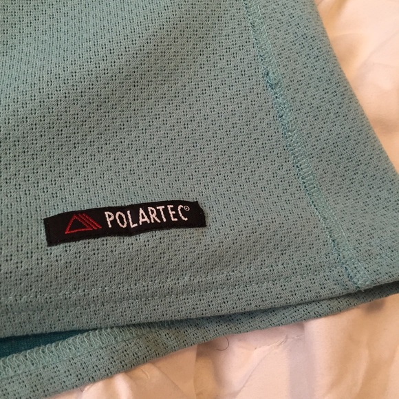 EMS Polartec Green/Blue Quarter Zip Up Jacket - Picture 4 of 4