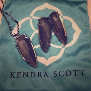 Kendra Scoot Kimmy necklace and Kathryn earrings