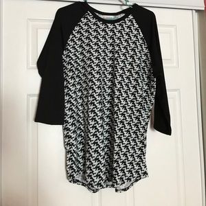 LuLaRoe Randy Xl black white