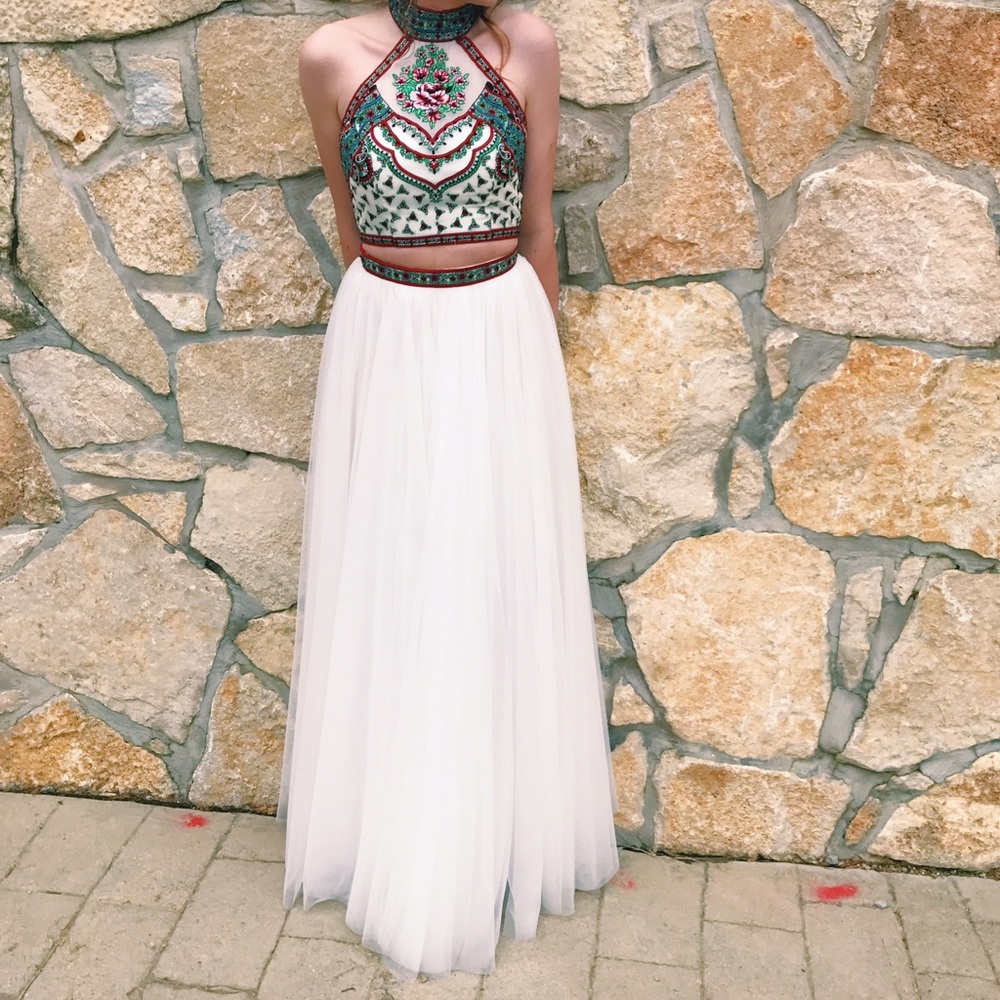 Sherri hill boho prom dress