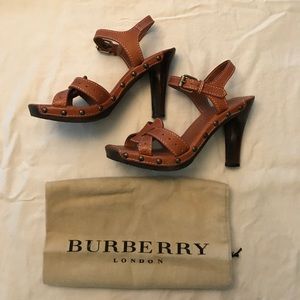 Burberry platform heels