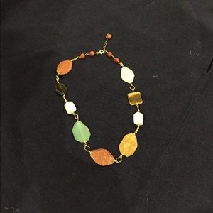 Multi Colored Mixed Stone Necklace