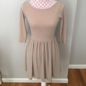 Tan, sparkle beautiful dress!