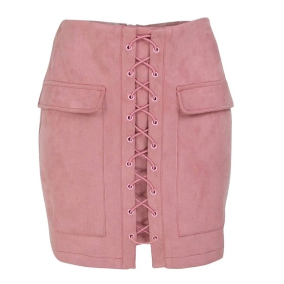 🌺 Soft Pink Microfiber Skirt - Picture 2 of 7