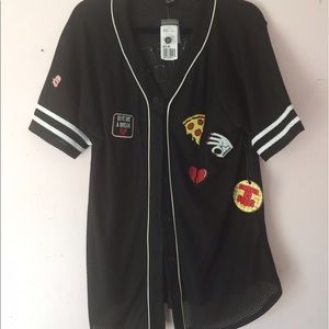 NWT Mesh Baseball Shirt