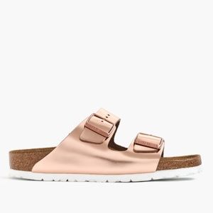 NWT Rose gold copper Birkenstock sandals