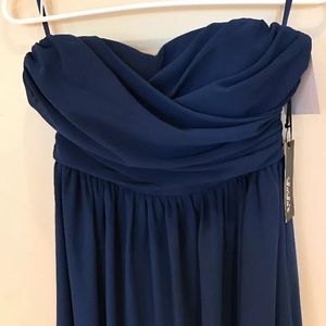 Lulus maxi bridesmaids dress strapless size medium