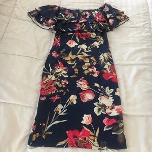 Sale! Floral Off The Shoulder Dress