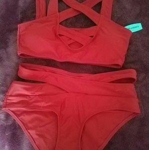 Cupshe strapy high waisted bikini