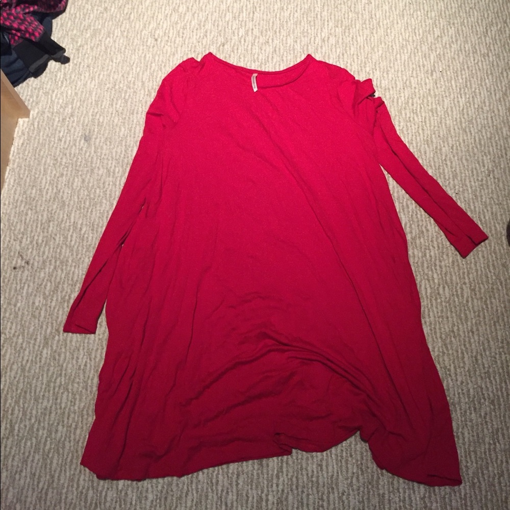 Red Piko Dress