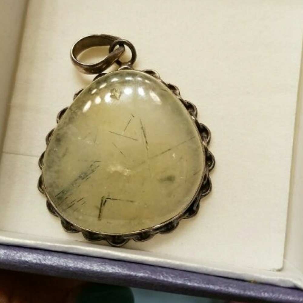 Vintage Amazonite 925 pendant