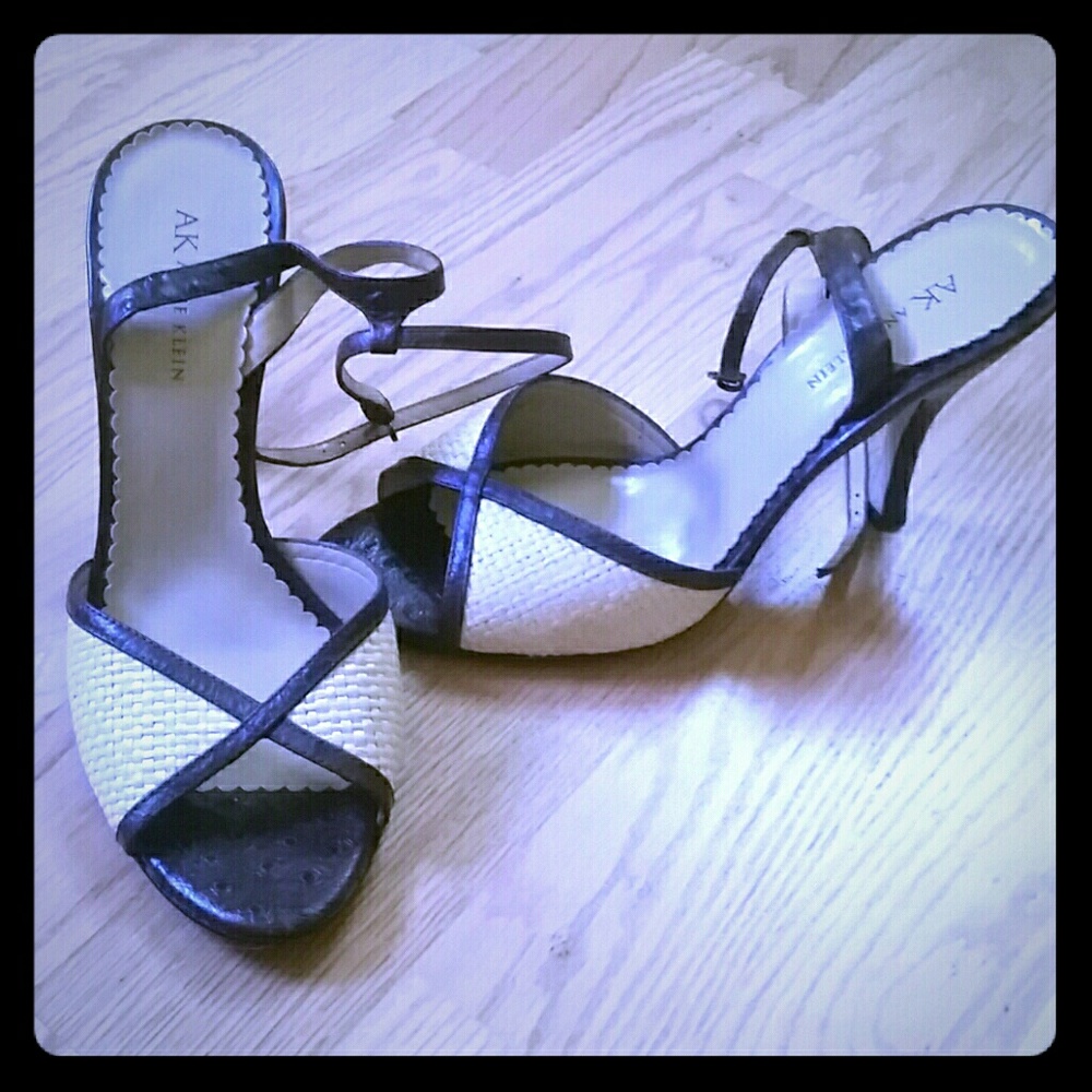 EUC AK Ankle Strap Sandals