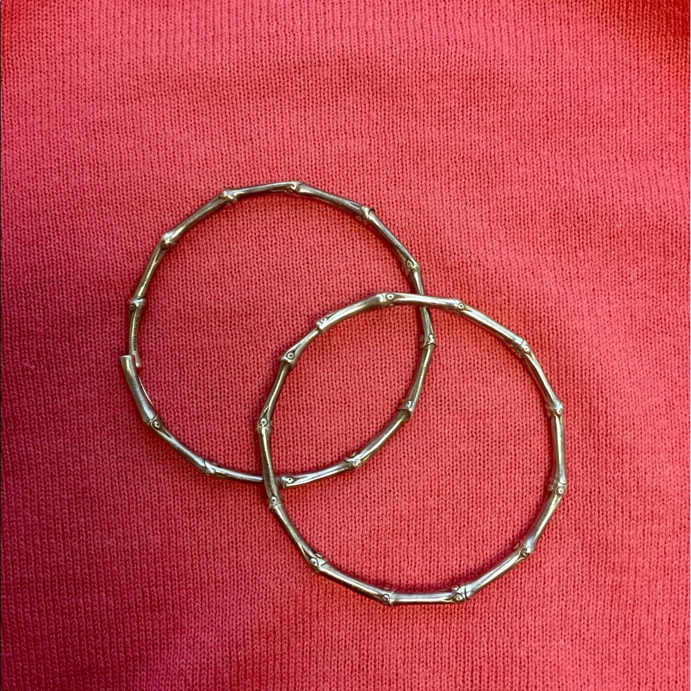 John Hardy Bamboo large hoop earring
