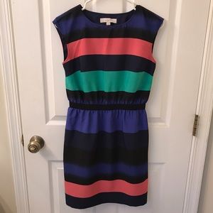 LOFT Color Block Dress XS