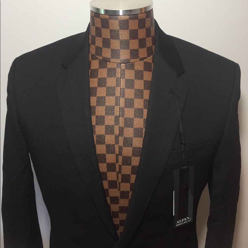 Alfani- 2Button 2vent Black Wool Blazer 36S NWT