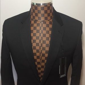 Alfani- 2Button 2vent Black Wool Blazer 36S NWT