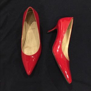 Red Patent Leather Pumps
