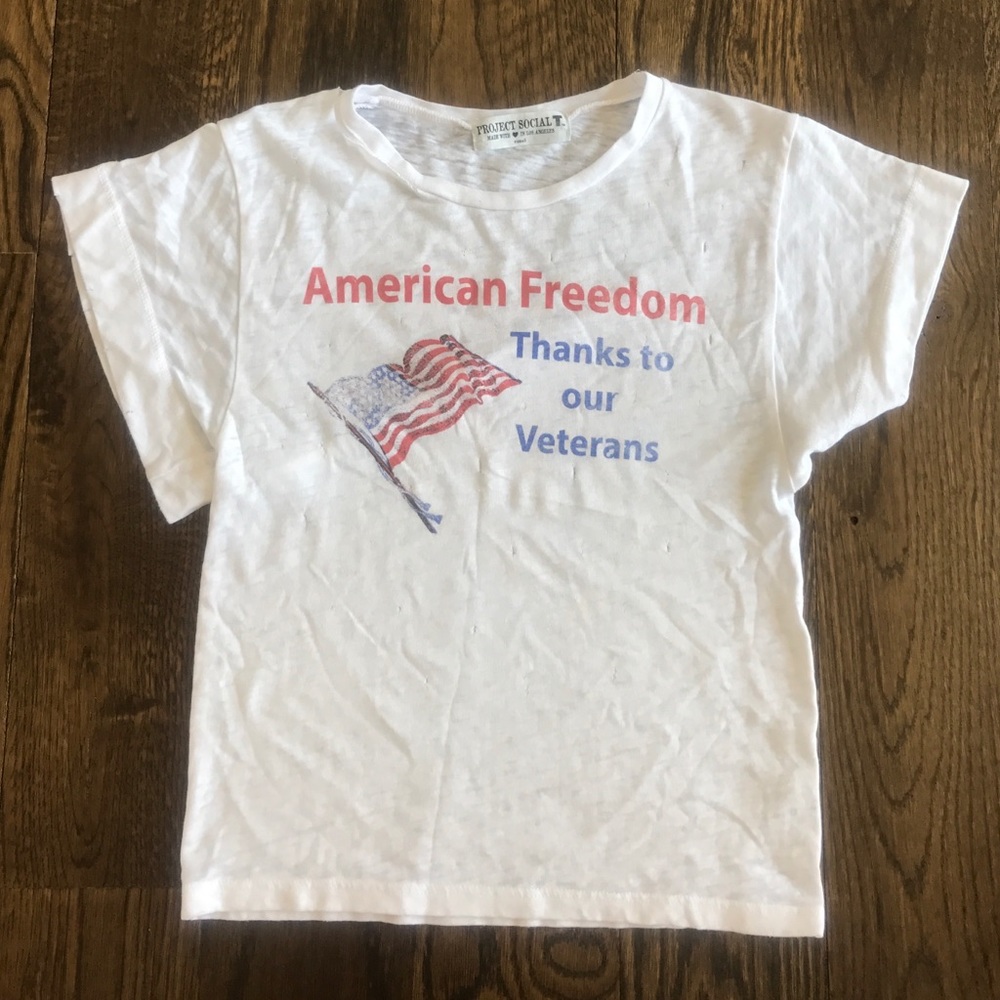 American Ripped Tee Shirt