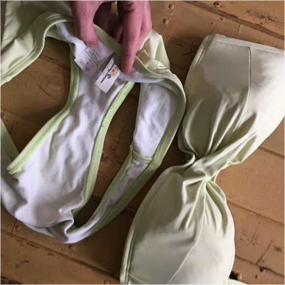TOMMY BAHAMA SWIM LT GREEN STRAPLESS BIKINI SET S - Picture 5 of 12