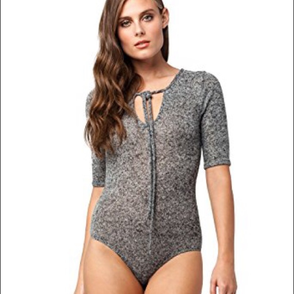 Tilly's tie keyhole sweater bodysuit