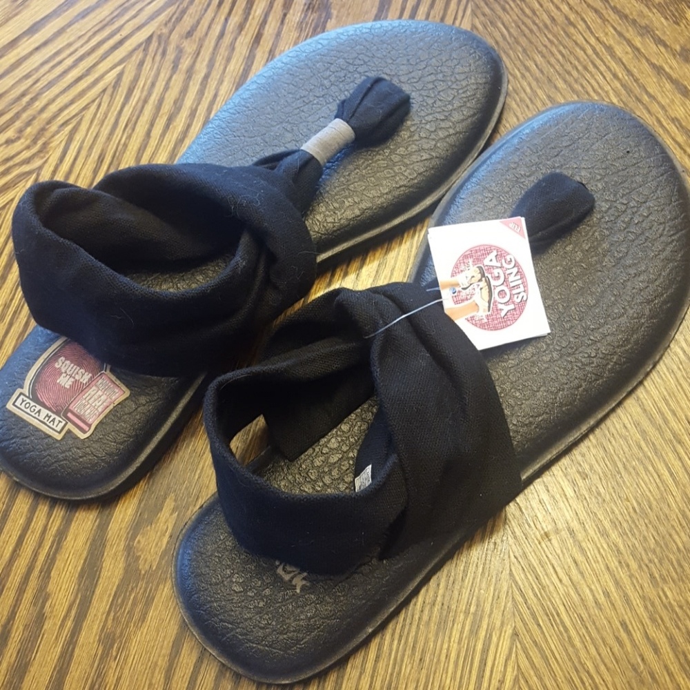 Sanuk Yoga Sling sandals- black