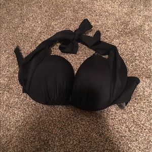 Black push up bikini top