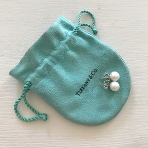 Tiffany & Co Pearl Earrings with Sterling Silver