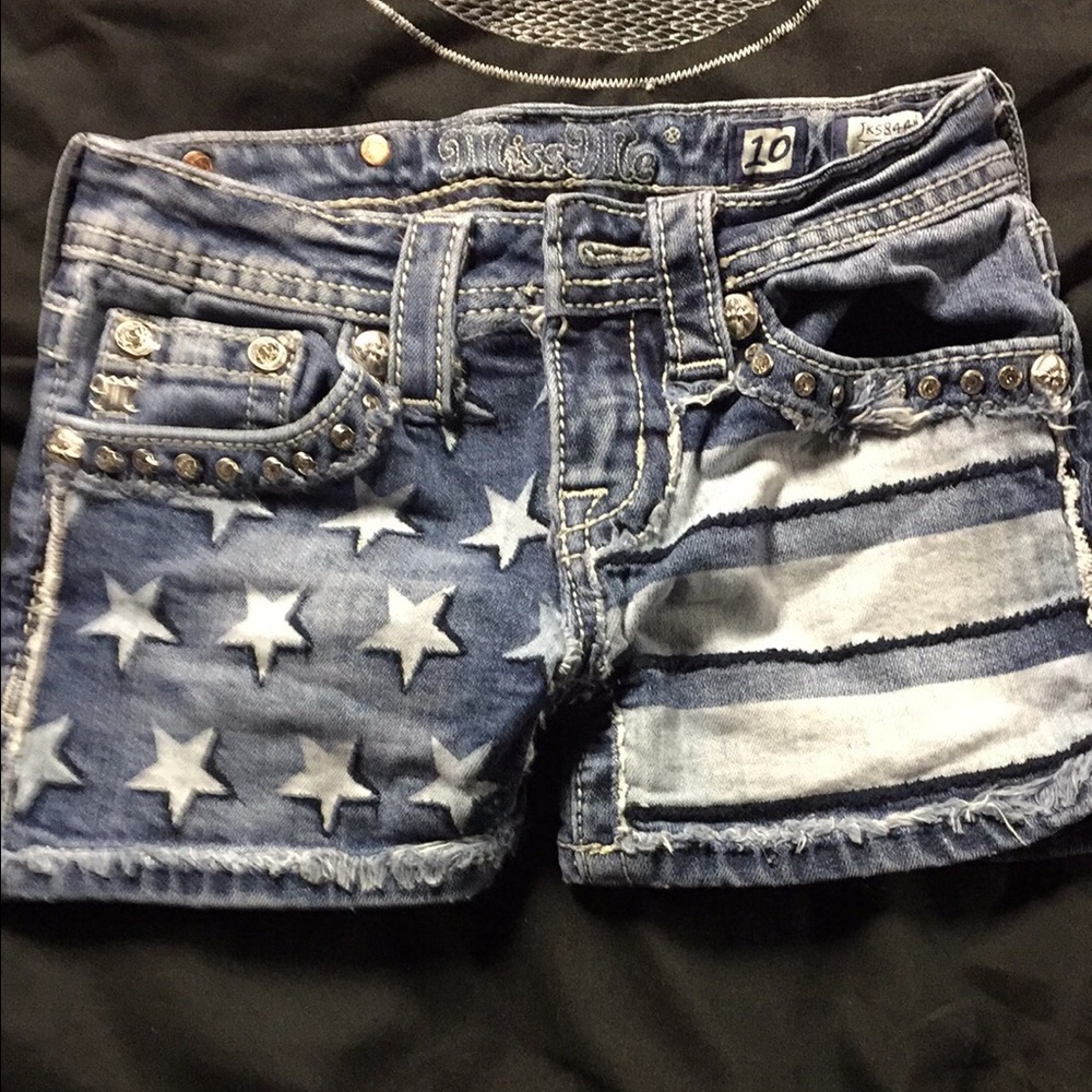 Girls miss me shorts size 10