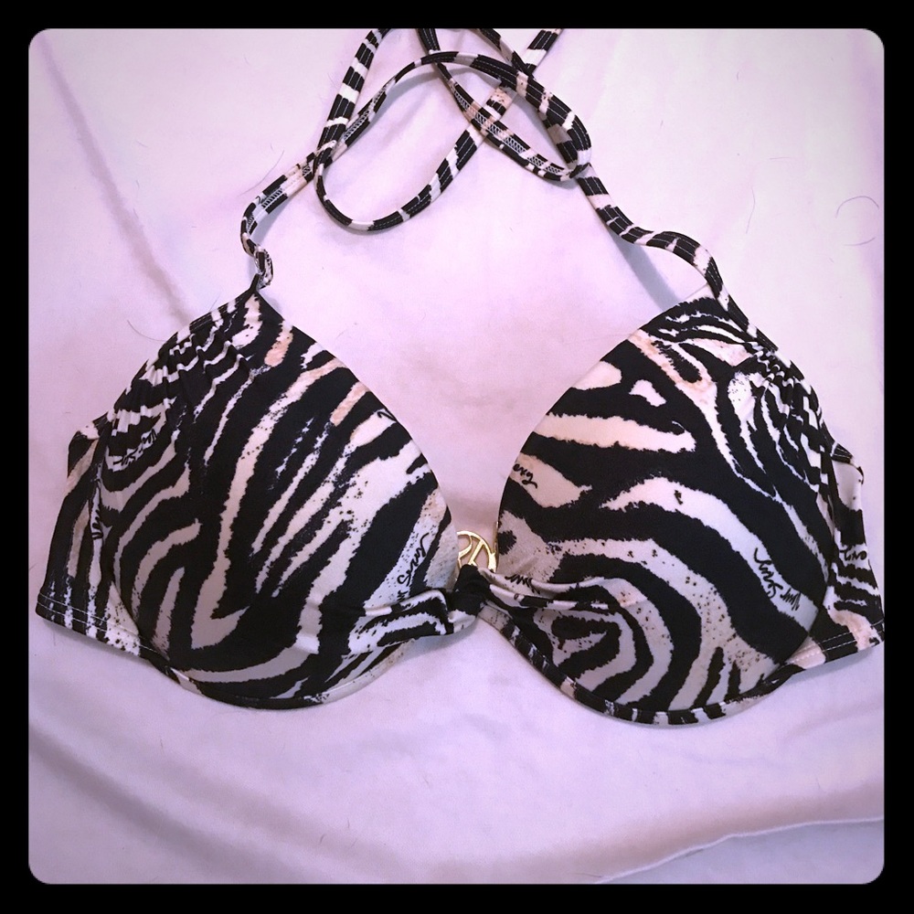 Victoria Secret Bikini Animal Print Top 34dd