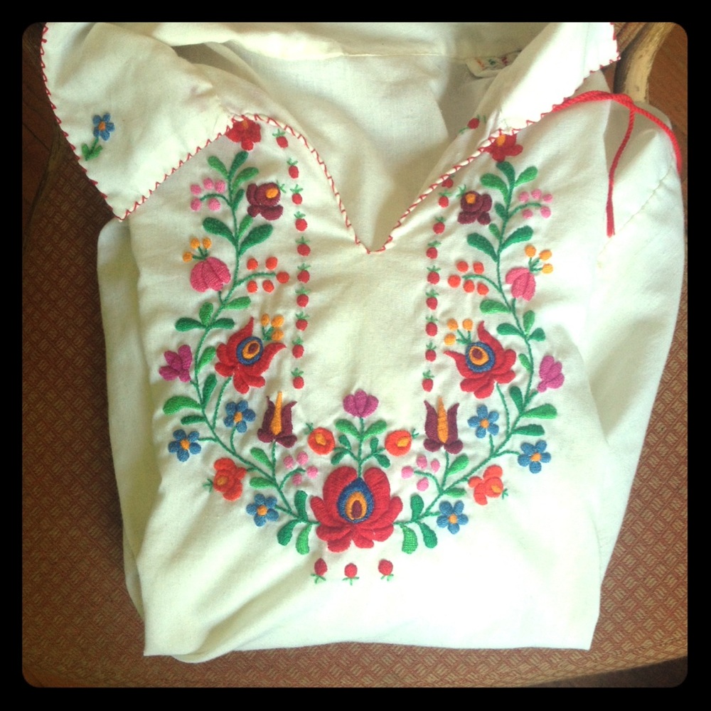 Hand-stitched vintage tunic
