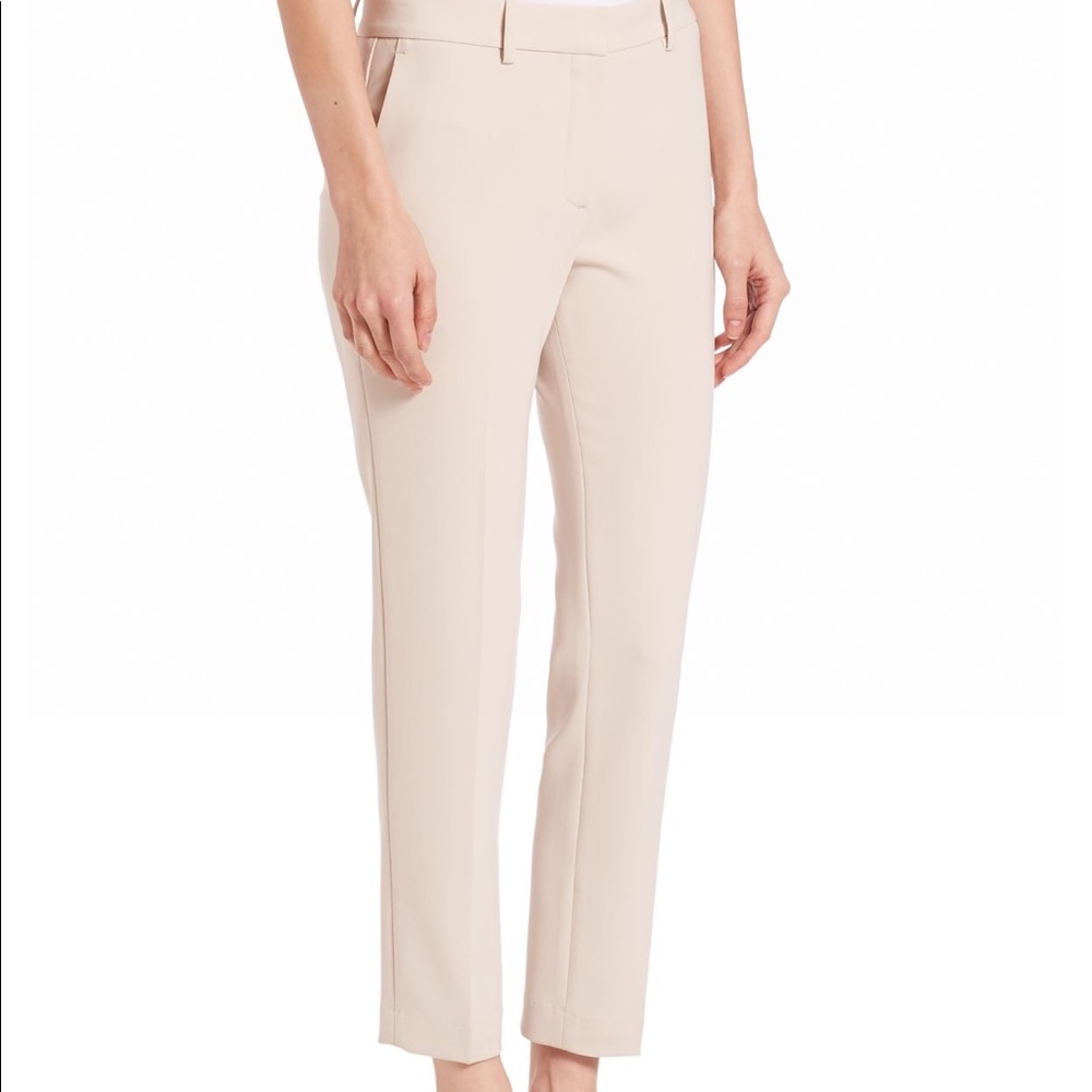 Theory Treeca 2 Admiral Crepe Cropped Khakis