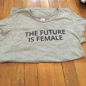 Future is female grey tshirt
