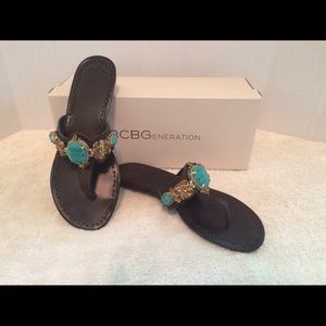 BCBG Sandals 7.5 new