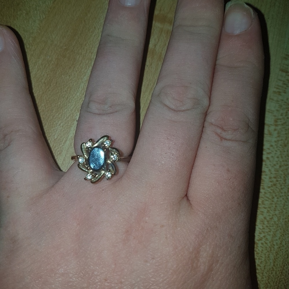 Black Stone Ring - image 1