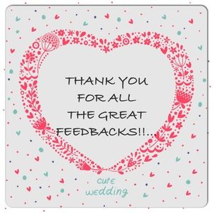 ❤️❤️YOU TRULY TOUCH MY HEART WITH YOUR FEEDBACKS.