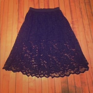 Black Lace Midi Skirt - Similar to Lularoe!