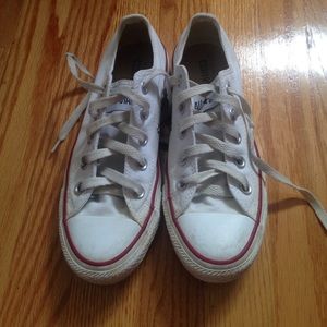 White low-top Converse