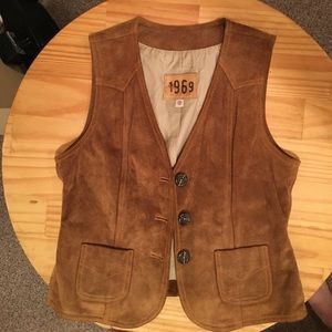 Suede vest