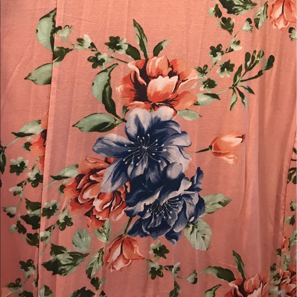 ⭐️LAST ONE ⭐️Pink Floral Maxi Dress Sz L - Picture 5 of 8