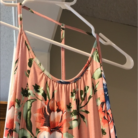 ⭐️LAST ONE ⭐️Pink Floral Maxi Dress Sz L - Picture 6 of 8