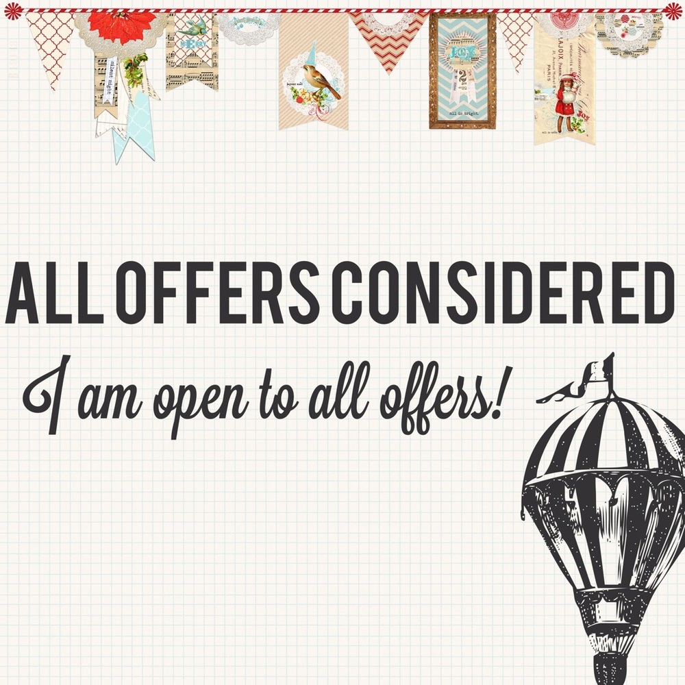 ✨ OPEN TO ALL OFFERS! ✨