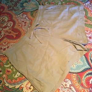 Khaki Linen Shorts!!!