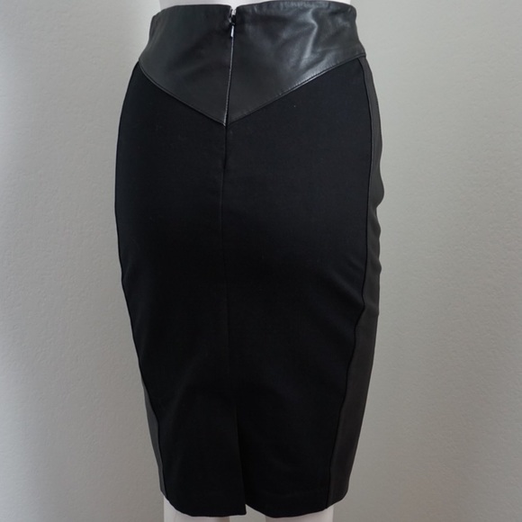 BUNDLED Reiss Black Leather Skirt - Picture 5 of 8