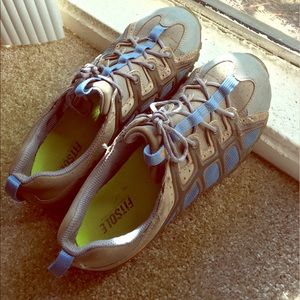 Gray/blue Women's Teva hiking shoes size 10